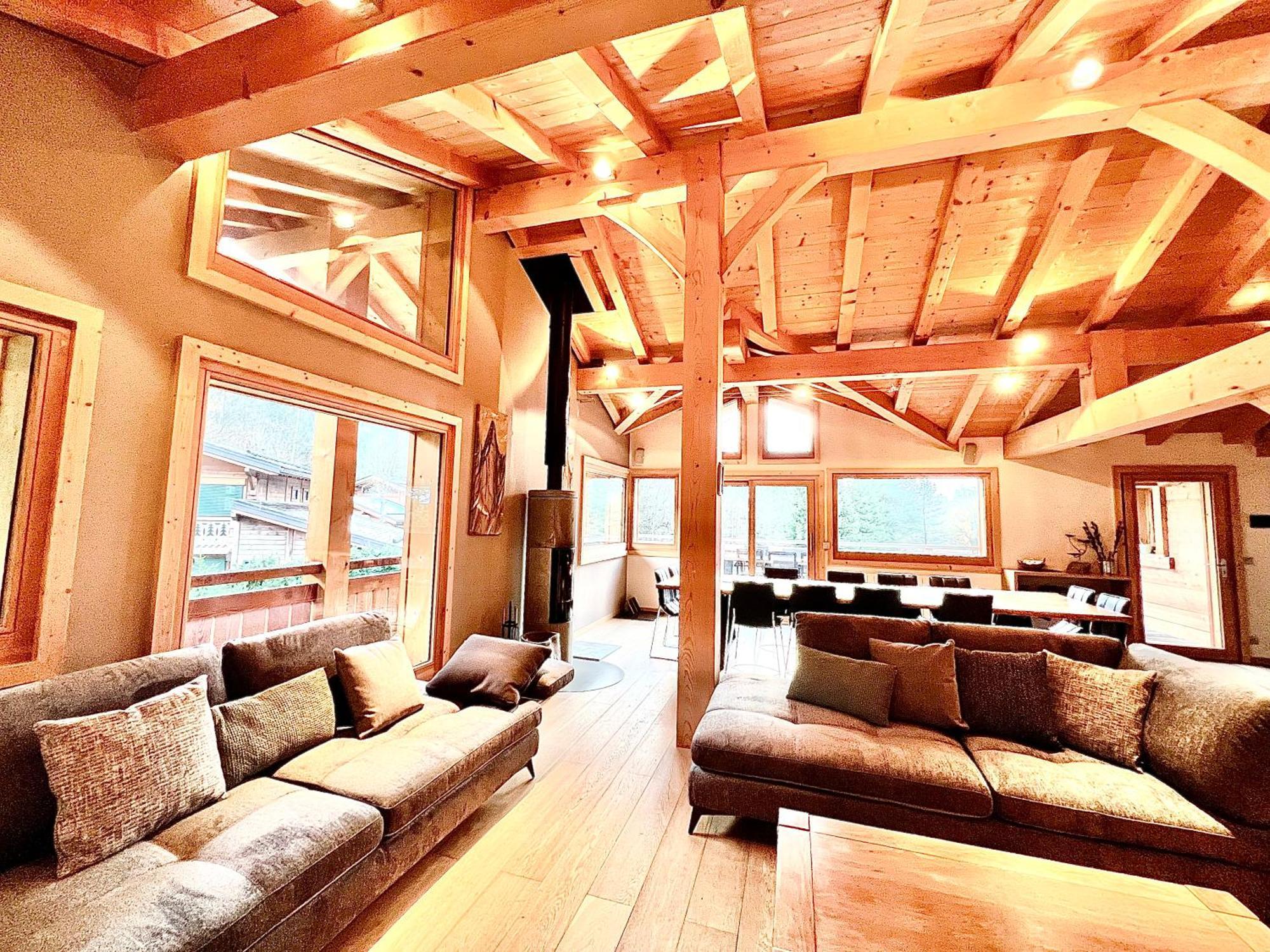 Chalet Isabelle Mountain Lodge 5 Star 5 Bedroom En Suite Sauna Jacuzzi Шамони Экстерьер фото